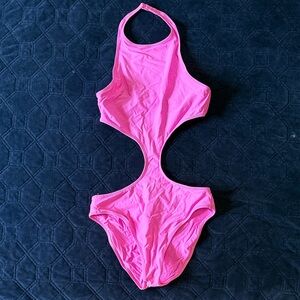 SKIMS Hot Pink One Piece Swimsuit